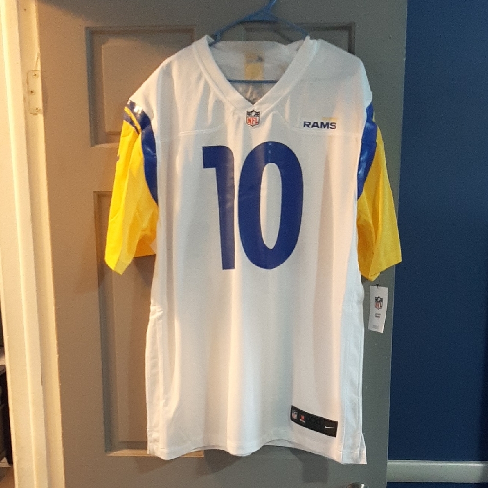 Nike White, Blue & Yellow Los Angeles Rams #10 Jersey